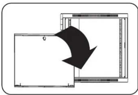 Tripp Lite SmartRack SR24UB - Como invertir las puertas - 2