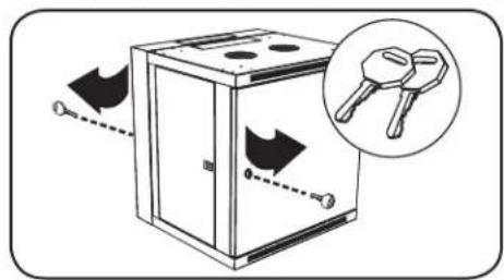 Tripp Lite SmartRack SRW12USG - Cerraduras de la Puerta - 1
