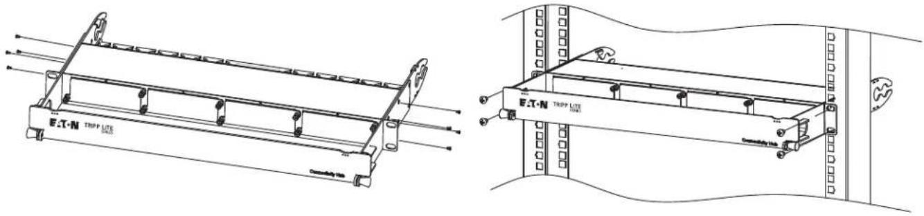 Tripp Lite N48412LC - Mounting the Enclosure: - 1