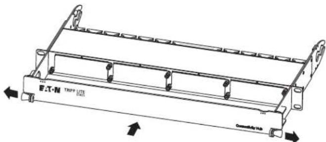 Tripp Lite N4842M12LC12 - Installing the Panel Shield Bracket: - 1