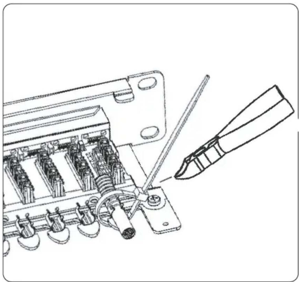 Tripp Lite N2520246ASH - Use a cable tie to secure the rear clip. - 1