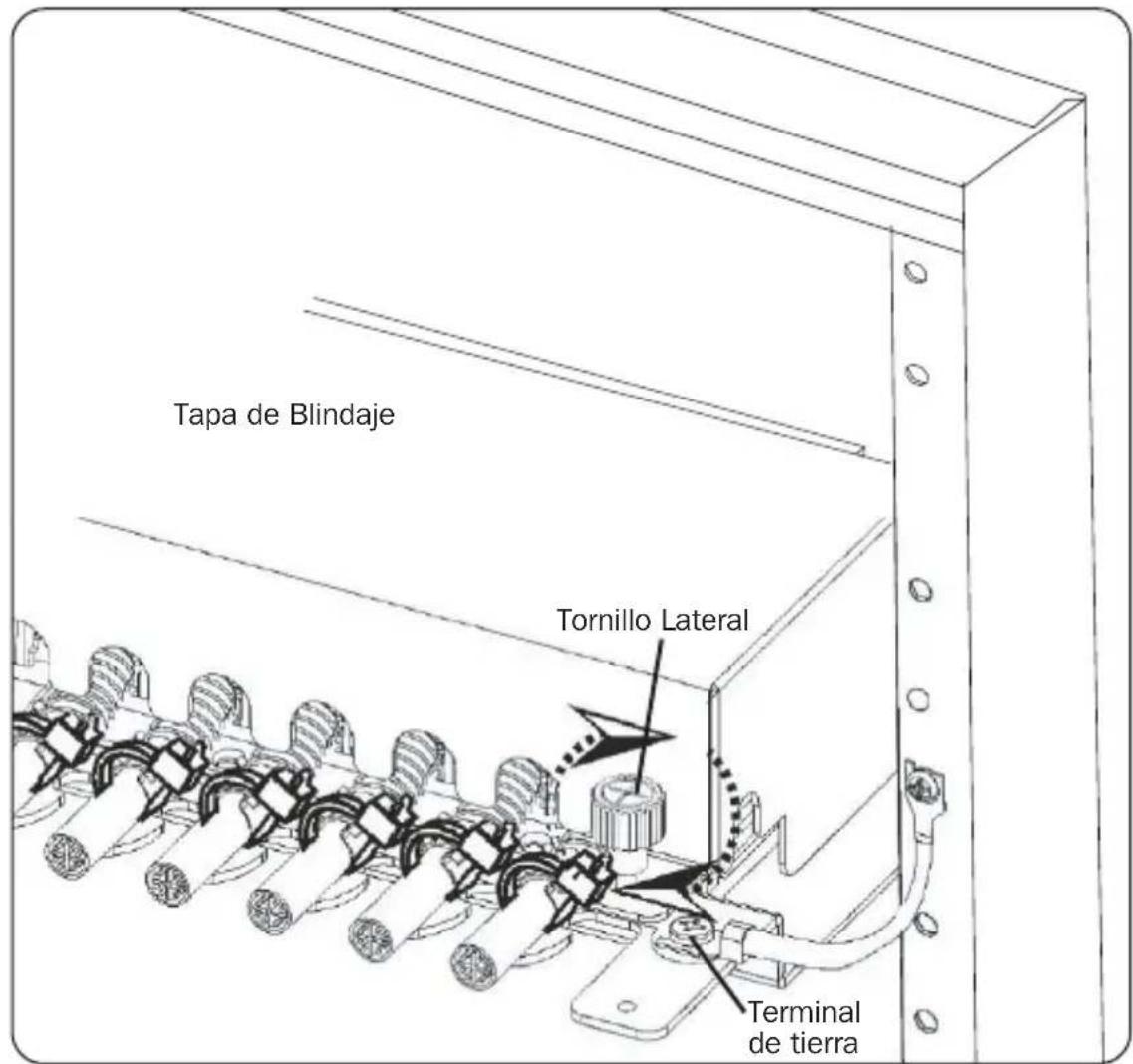 Tripp Lite N2520246ASH - Apriete la tapa de blindaje con 2 tornillos laterales. - 1
