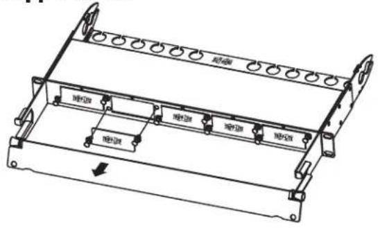 Tripp Lite N48201U - Insérer/retirer les panneaux de suppression - 1