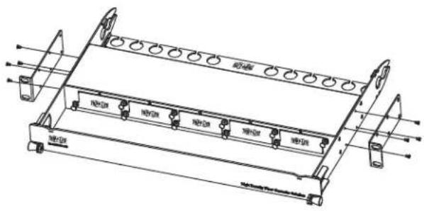 Tripp Lite N4823M8LC12 - Installation du support de blindage du panneau - 7