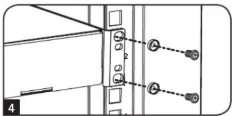 Tripp Lite SmartRack SRW6UWG - Para Retirar las Tuercas de Fijacion, Invierta los Pasos 1-3 - 4