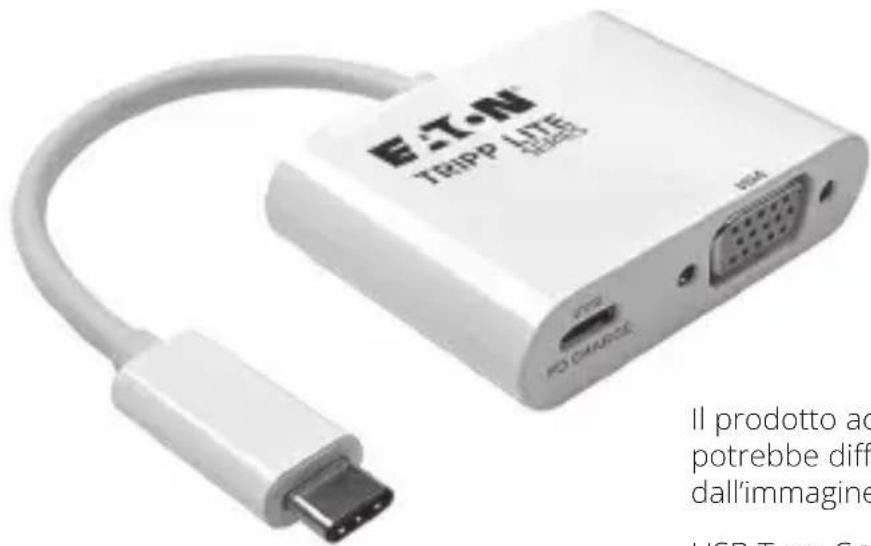 Tripp Lite U44406NVUC - Adattatori USB 3.2 Gen 1 da USB-C a VGA - 1