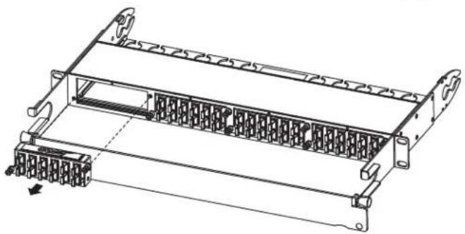 Tripp Lite N48412RJ - Insertion/retrait des cassettes : - 1