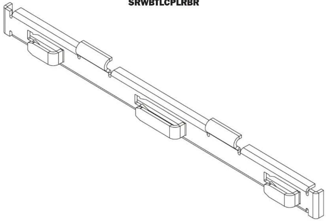 Tripp Lite SmartRack SRWBTLCPLRBR - Barre d'accueil rapide pour tablettes à câbles pour panier métallique SRWB - 1