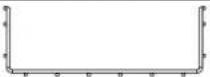 Tripp Lite SmartRack SRWB12210STR10 - Modèles et dimensions de tablettes pour panier - 3