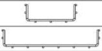 Tripp Lite SmartRack SRWB6410STR10 - Modèles et dimensions de tablettes pour panier - 1