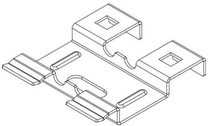 Tripp Lite SmartRack SRWBTLCPLRBS - Coupleur sans vis pour tablettes à câbles pour panier métallique SRWB - 1