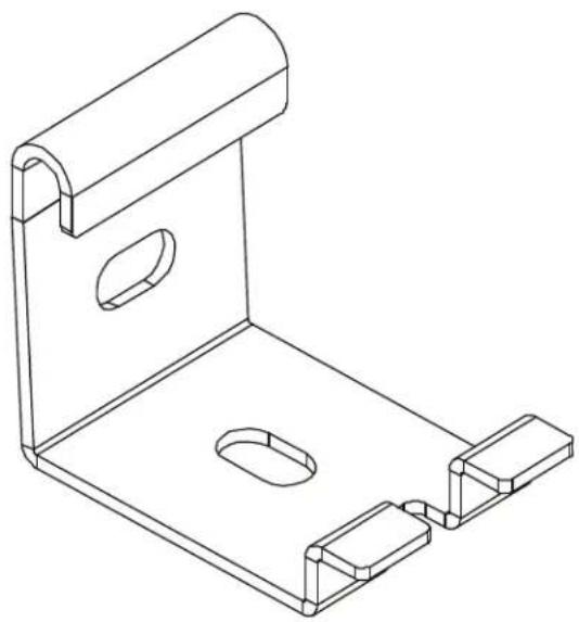 Tripp Lite SmartRack SRWBWALLBRKTLD - Support pour usage léger pour tablettes à câbles pour panier métallique SRWB - 1