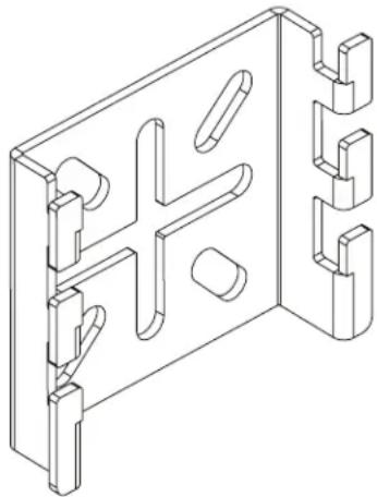 Tripp Lite SmartRack SRWBSPDRBRKT - Support à croisillons pour tablette à câbles pour panier métallique SRWB - 1
