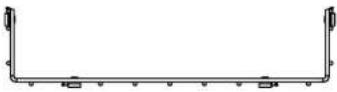 Tripp Lite SmartRack SRWB6410X2STR - Modèles et dimensions de tablettes pour panier - 5
