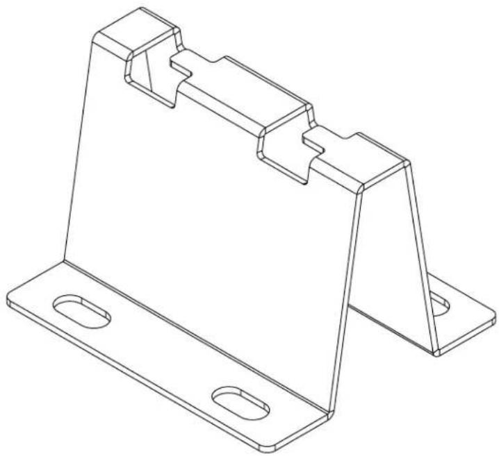 Tripp Lite SmartRack SRWBUNVBASE - Support en t pour le plancher pour tablettes à câbles pour panier métallique SRWB - 1