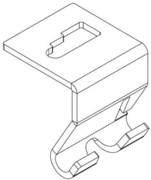 Tripp Lite SmartRack SRWBUNVCLIP - Agrafes de suspension au plafond pour tablette à câbles pour panier métallique SRWB - 1