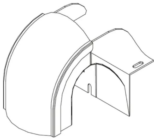 Tripp Lite SmartRack SRFC4WTRFL36 - Trousse d'adaptateur de chute d'eau mobile pour système d'acheminement des fibres - 1
