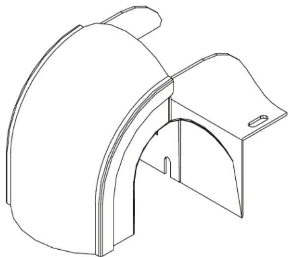 Tripp Lite SmartRack SRFC4WTRFL48 - Trousse d'adaptateur de chute d'eau mobile pour système d'acheminement des fibres - 1