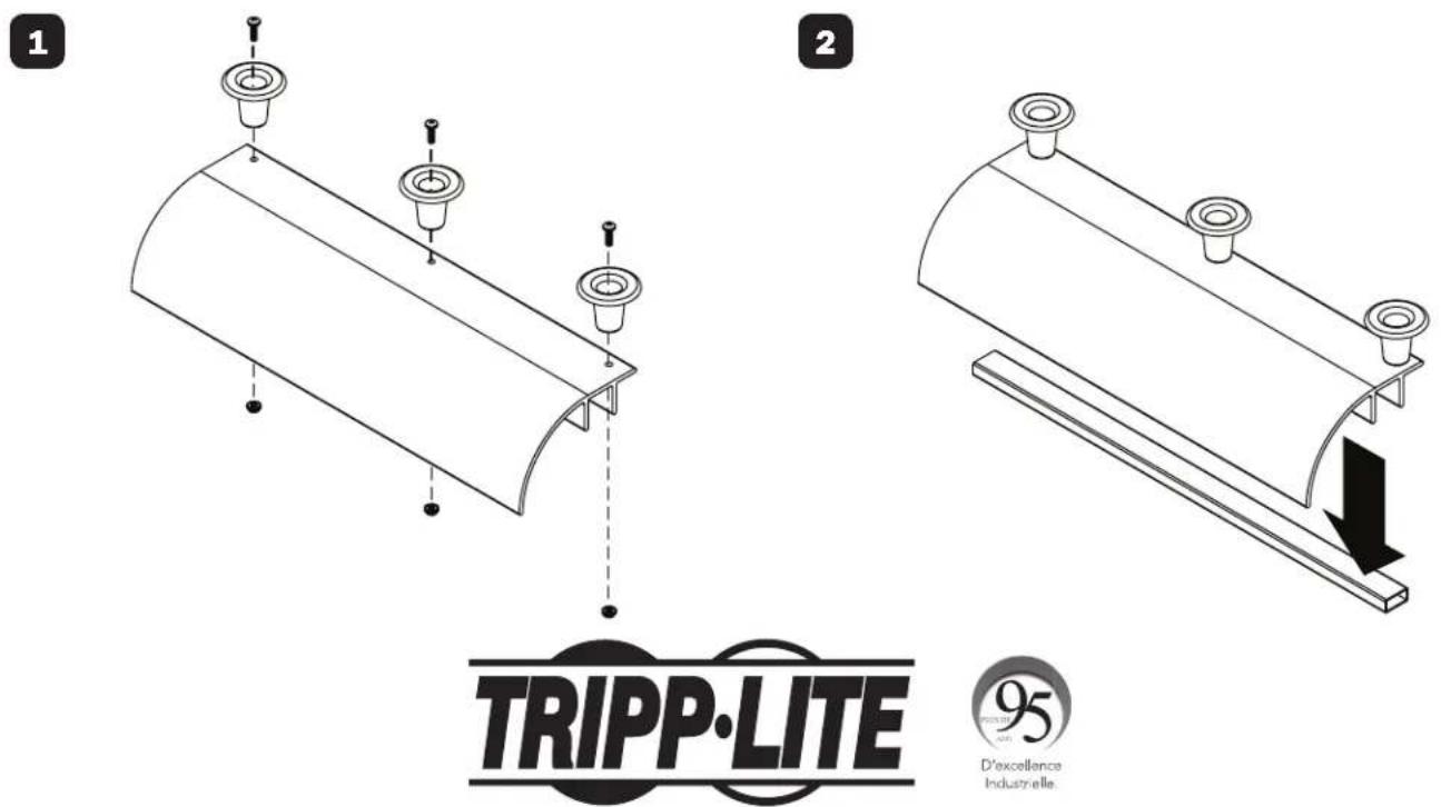 Tripp Lite SmartRack SRLRADIUS12 - Baisse du rayon de la course du câble, 30,5 ou 45,7 cm (12 ou 18 po) - 2