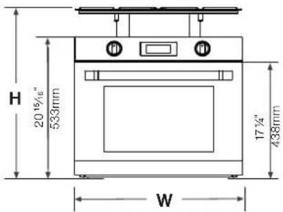 Furrion Chef Collection FG21MA1EABG - Specifications - 1