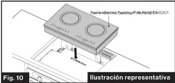 Furlo-eElectric Desktop Pad B102E A12ZEA FURION Fig. 10 Ilustración representativa