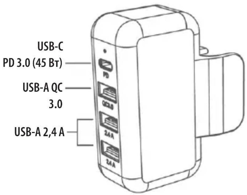 Tripp Lite U280A04A3C1 - Схема расположения функциональных элементов - 1