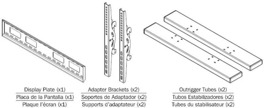 Tripp Lite CSC36DM - Trousse d'adaptateur de support d'écran pour chariots de station de chargement CA pour 36 appareils - 4