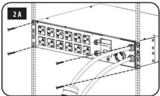 Tripp Lite PDUMNH32HVAT2 - Монтаж в стойку размером 2U - 2