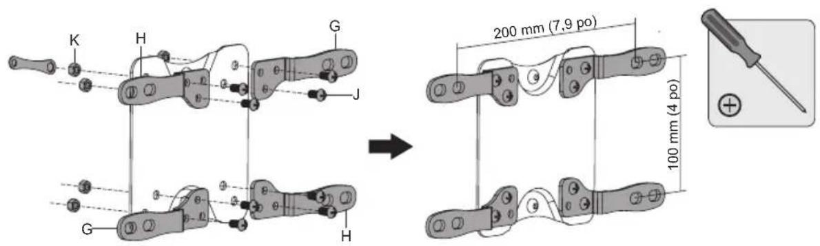 Tripp Lite DMC1342S - 5B-1. fixer les adaptateurs à la plaque VESA. - 2
