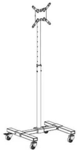 Tripp Lite DMC1342S - Mobile TV Cart with Locking Casters - 1