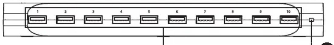 Tripp Lite U280010STCEE - Panel Frontal - 1