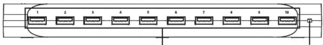 Tripp Lite U280010STCEE - Front Panel - 1