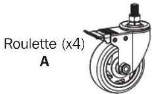Tripp Lite DMCCASTER - Liste des pièces - 1
