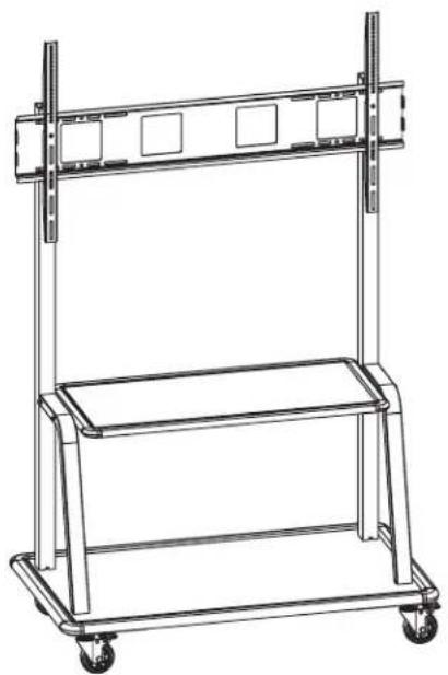 Tripp Lite DMCS60105XXDD - Heavy-Duty Mobile Flat-Panel Floor Stand for TVs and Monitors up to 105" - 1