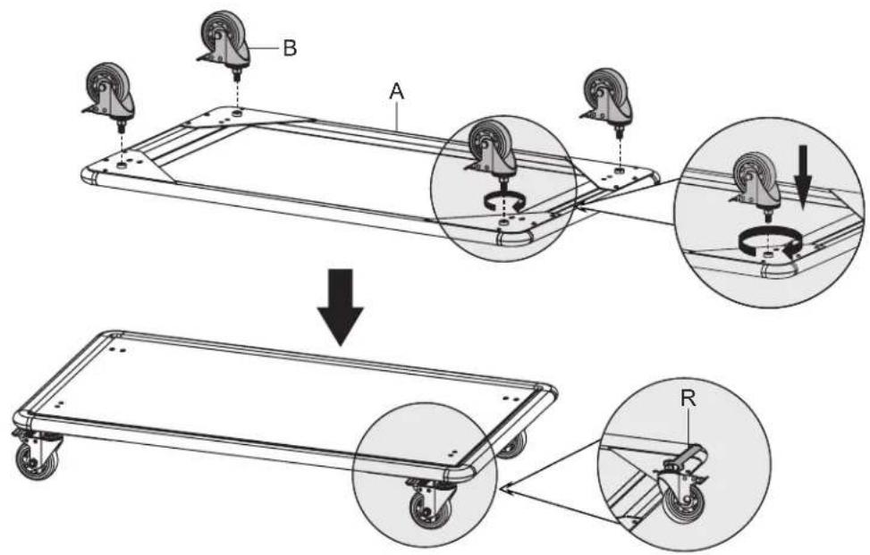 Tripp Lite DMCS60105XXDD - Assembling the Base - 1