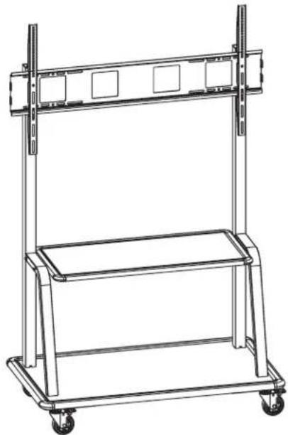 Tripp Lite DMCS60105XXDD - Support mobile au sol robuste pour téléviseurs et moniteurs à écran plat jusqu'à 267 cm (105 po) - 1