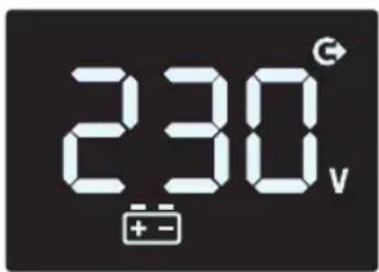 Tripp Lite OMNIVSX1000D - Battery Power Mode LCD Data - 1