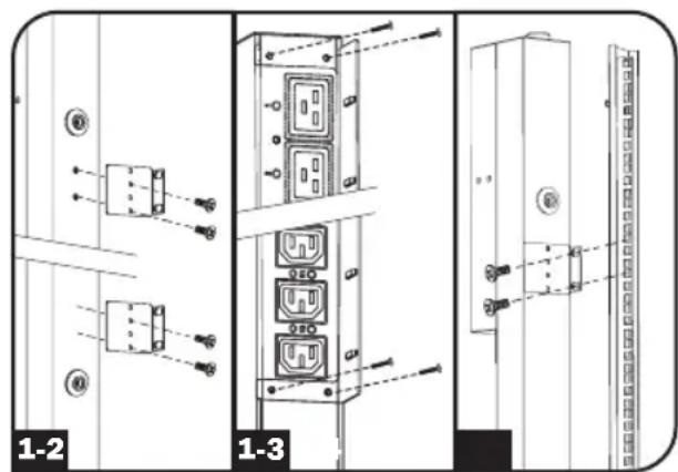 Tripp Lite PDUMNV20HV2LX - Mounting the PDU - 6