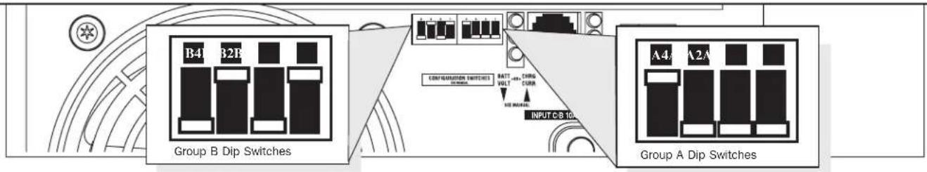 Tripp Lite APSX1250 - Configuration de commutateurs DIP - 1