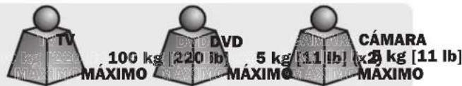 Tripp Lite DMCS60100XXCK - Carro Rodante para TV/Monitor para Servicio Pesado con Manivela - 4