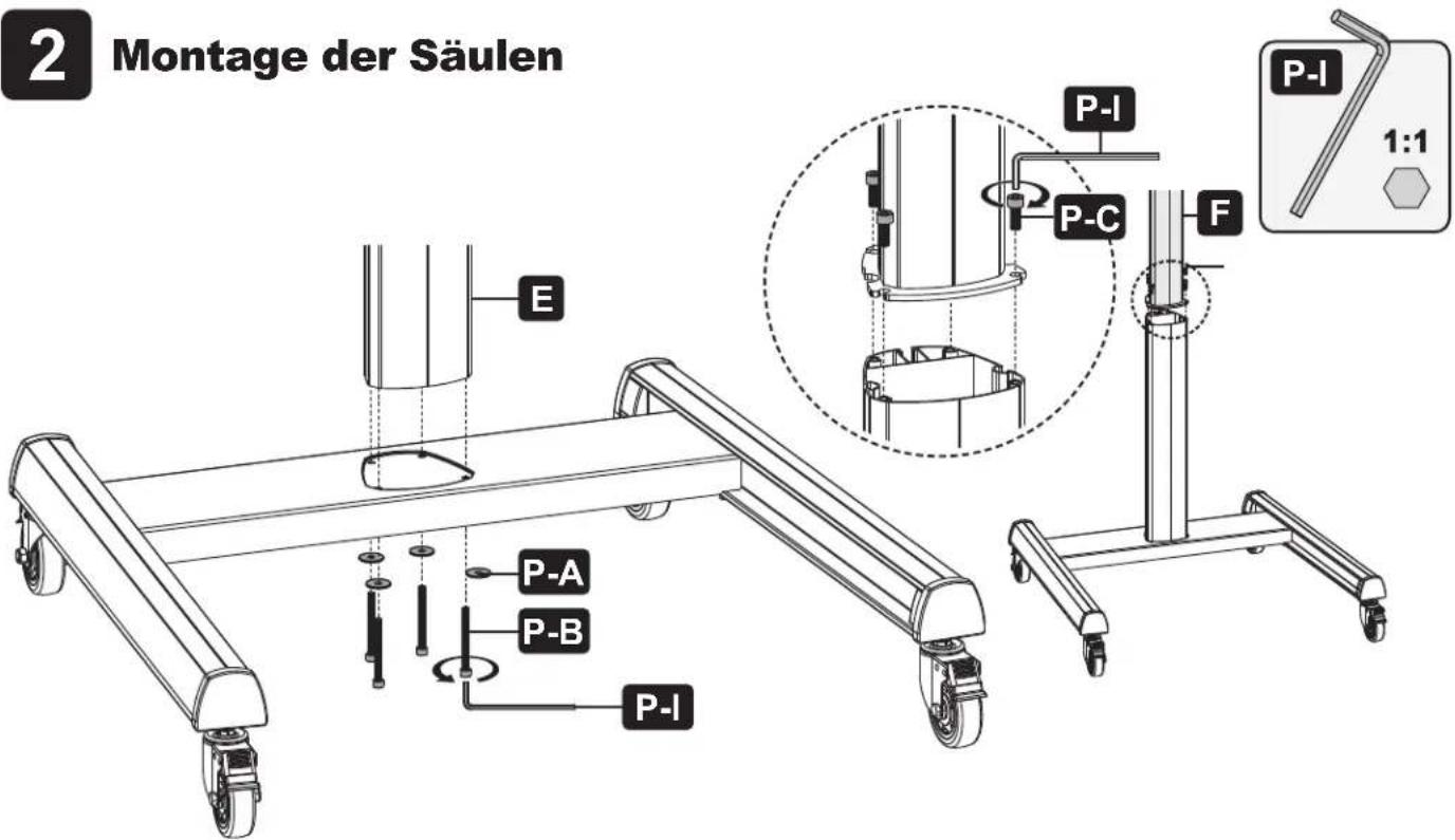 Tripp Lite DMCS3770AMUL - Montage der Säulen - 1