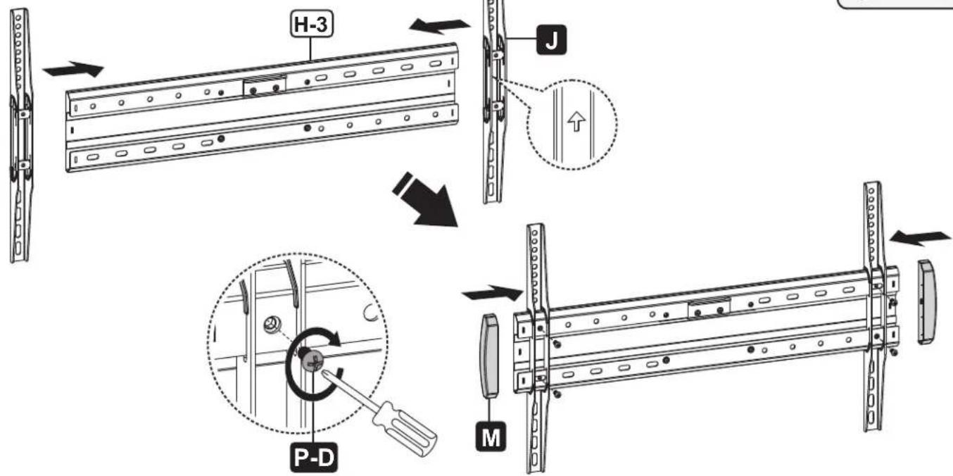 Tripp Lite DMCS3770AMUL - Fije el Soporte de TV a la Placa de Instalacion - 2