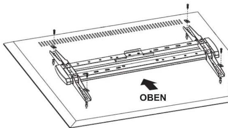 Tripp Lite DMCS3770AMUL - Befestigen der TV-Halterung an einem gewöltben Bildschirm - 3
