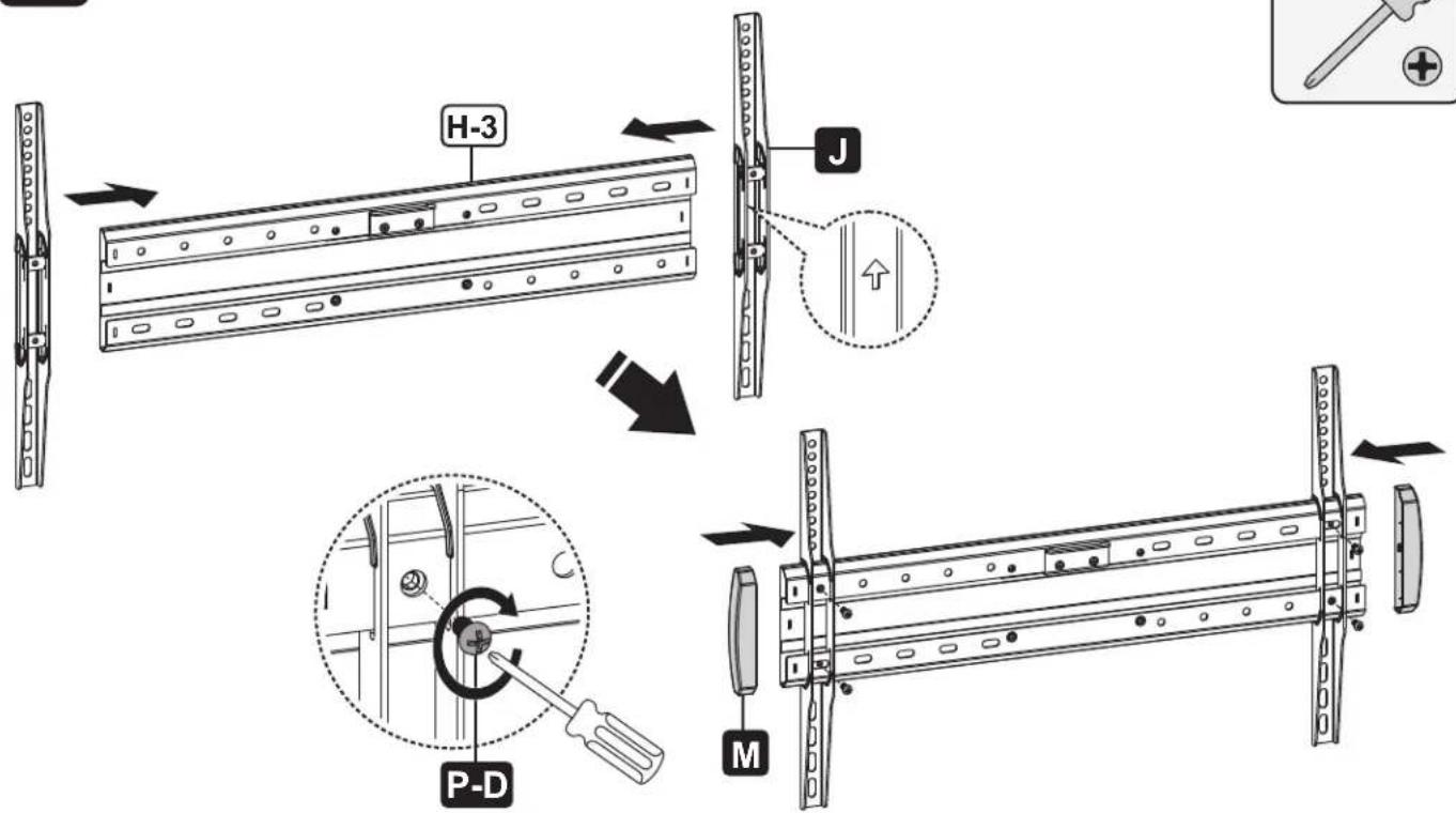 Tripp Lite DMCS3770AMUL - Attach TV Bracket to the Mounting Plate - 2