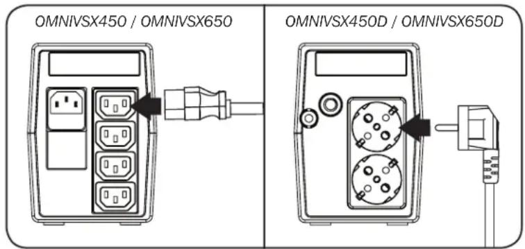 Tripp Lite OMNIVSX650D - SCHRITT 2: Schließen Sie Ihre Geräte an die USV an. - 2