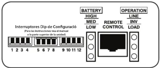 Tripp Lite APSX3024SW - Calibración de los Interruptores DIP de Configuración - 1