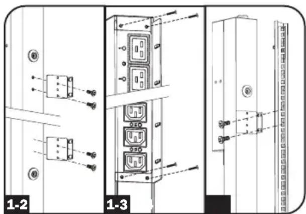 Tripp Lite PDUMNV32HV2LX - Montage de l'unité de distribution d'alimentation (PDU) - 6