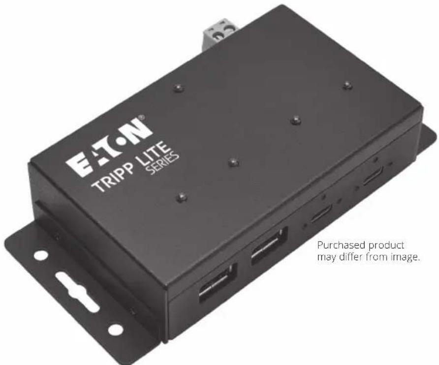 Tripp Lite U4602A2CIND - 4-Port Industrial-Grade USB 3.2 Gen 2 Hub - 1
