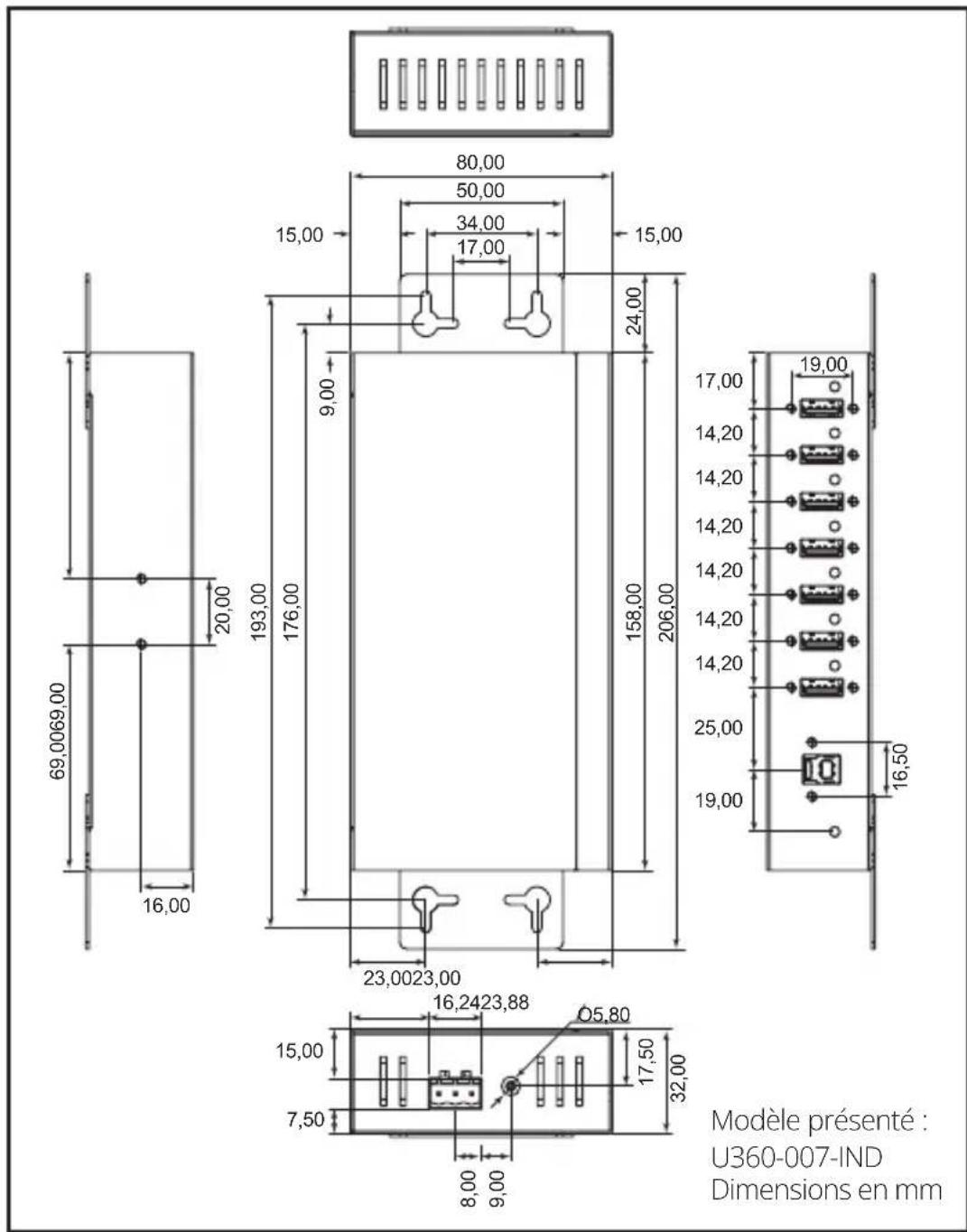 Tripp Lite U360007IND - Installation du kit de montage - 1
