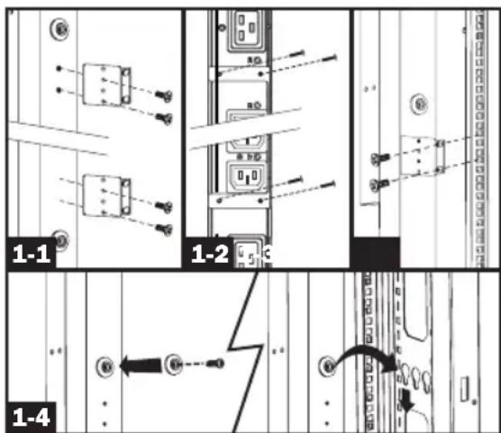 Tripp Lite PDU3XVN10G16 - Mounting the PDU - 1